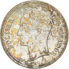 Coin, Venezuela, Bolivar, 1960, MS(63), Silver, KM:37a