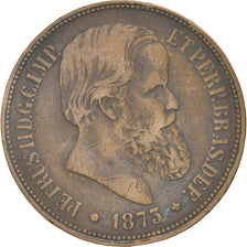 Monnaie, Brésil, Pedro II, 40 Reis, 1873, TB, Bronze, KM:479