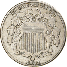 Moneta, Stati Uniti, Shield Nickel, 5 Cents, 1882, U.S. Mint, Philadelphia, MB