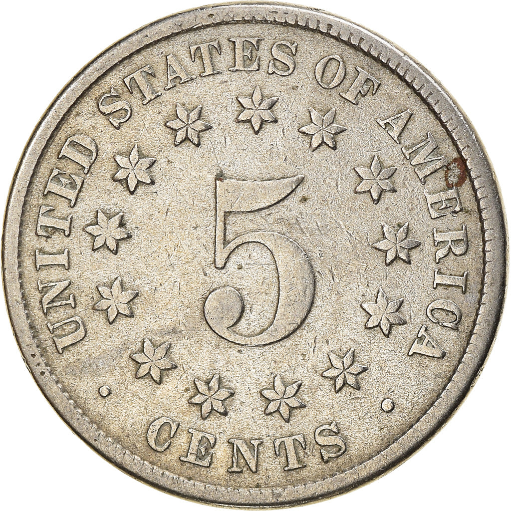 Moneta, Stati Uniti, Shield Nickel, 5 Cents, 1882, U.S. Mint, Philadelphia, MB