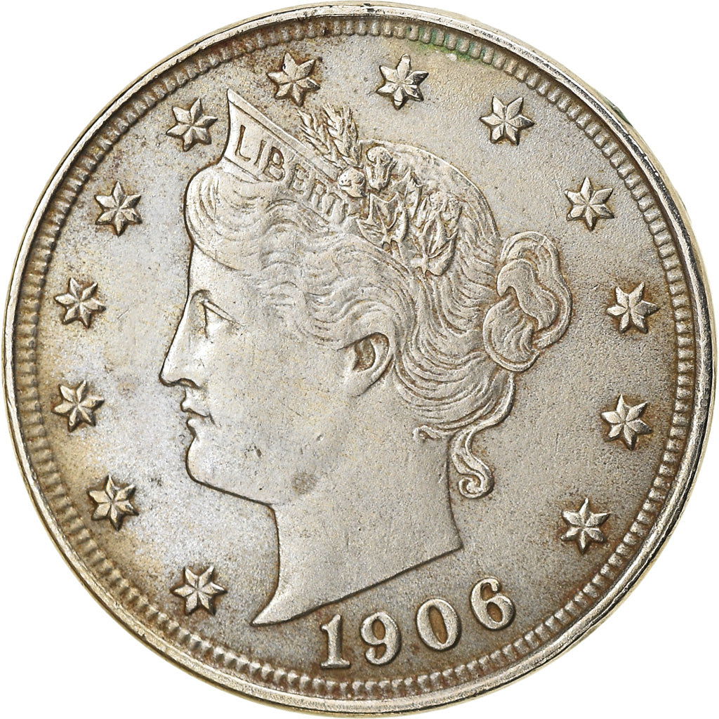 Münze, Vereinigte Staaten, Liberty Nickel, 5 Cents, 1906, U.S. Mint