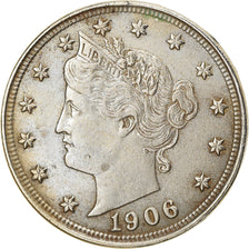 Münze, Vereinigte Staaten, Liberty Nickel, 5 Cents, 1906, U.S. Mint
