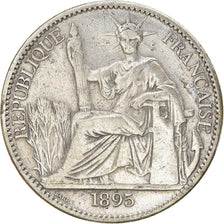 Moneta, Indocina, 50 Cent, 1895, Paris, MB+, Argento, Lecompte:257