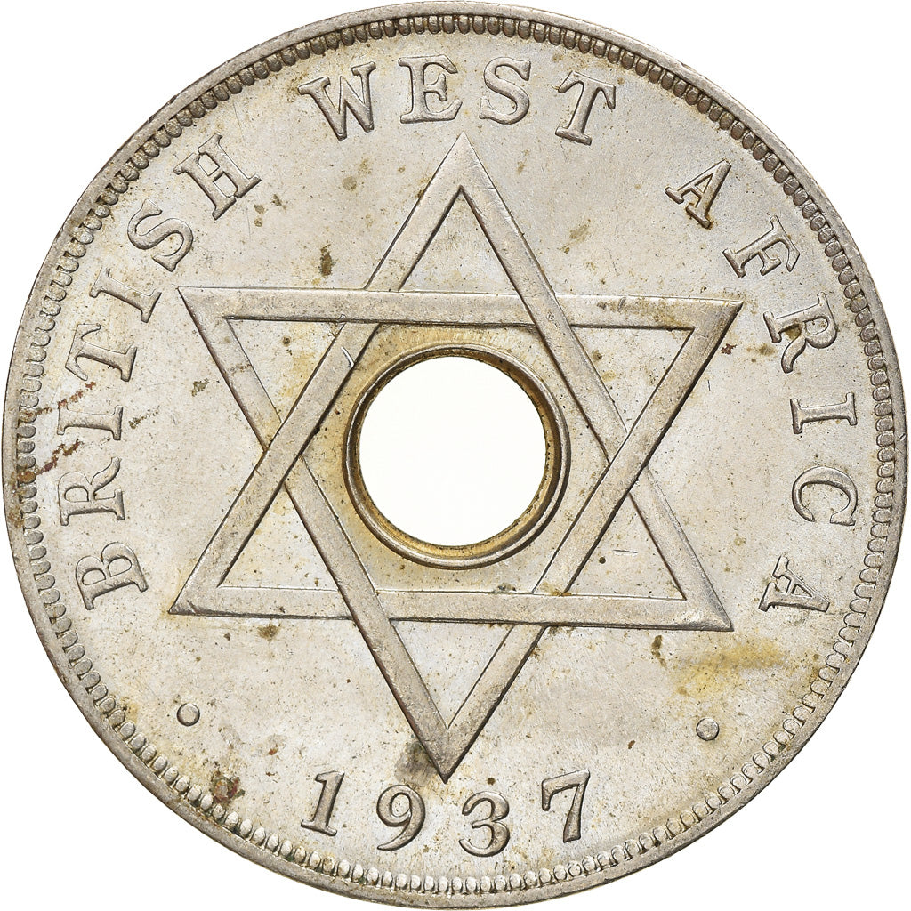 Moeda, ÁFRICA OCIDENTAL BRITÂNICA, George VI, Penny, 1937, King's Norton
