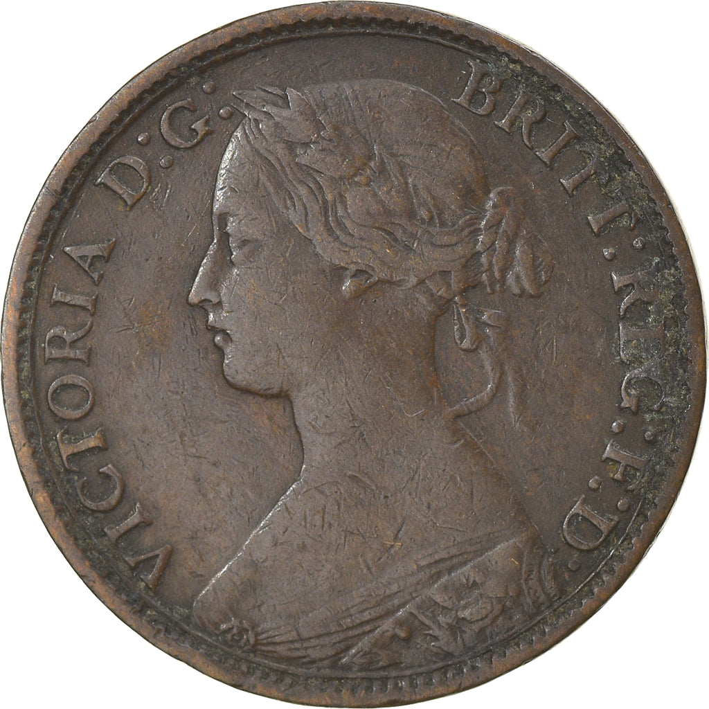 Monnaie, Grande-Bretagne, Victoria, Farthing, 1861, TB+, Bronze, KM:747.2
