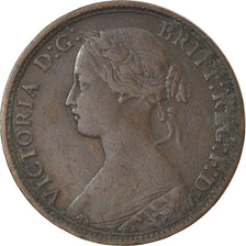 Monnaie, Grande-Bretagne, Victoria, Farthing, 1861, TB+, Bronze, KM:747.2