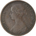 Monnaie, Grande-Bretagne, Victoria, Farthing, 1861, TB+, Bronze, KM:747.2