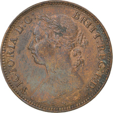 Coin, Great Britain, Victoria, Farthing, 1886, AU(50-53), Bronze, KM:753