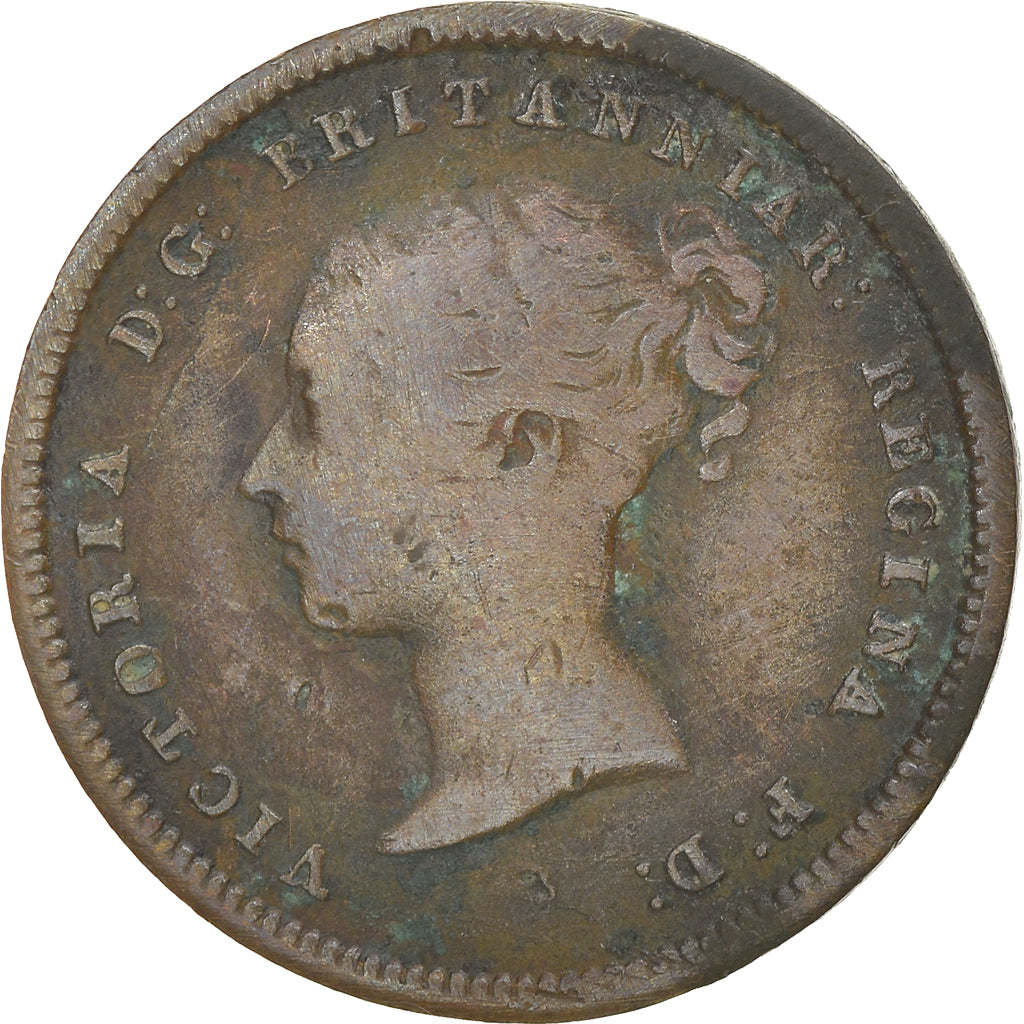 Monnaie, Grande-Bretagne, Victoria, 1/2 Farthing, 1844, B+, Cuivre, KM:738