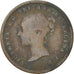 Monnaie, Grande-Bretagne, Victoria, 1/2 Farthing, 1844, B+, Cuivre, KM:738