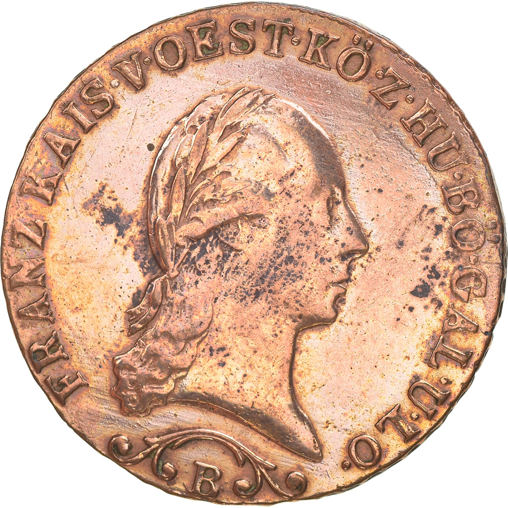 Coin, Austria, Franz II (I), Kreuzer, 1812, Kremnitz, EF(40-45), Copper, KM:2112