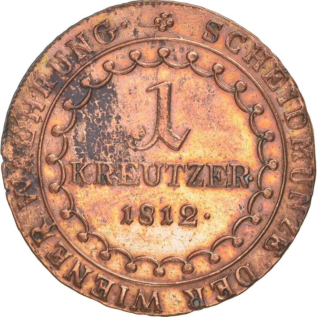 Coin, Austria, Franz II (I), Kreuzer, 1812, Kremnitz, EF(40-45), Copper, KM:2112