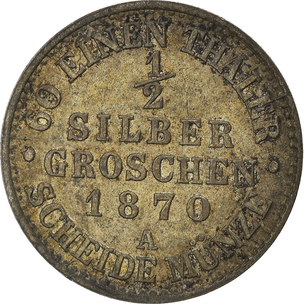 Munten, Duitse staten, PRUSSIA, Wilhelm I, 2-1/2 Silber Groschen, 1870, Berlin