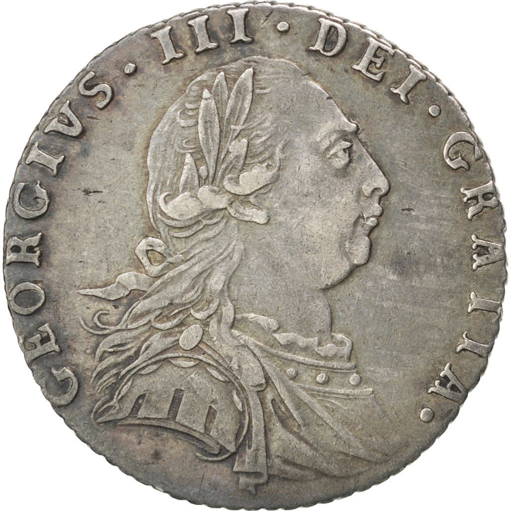 Coin, Great Britain, George III, 6 Pence, 1787, AU(50-53), Silver, KM:606.2