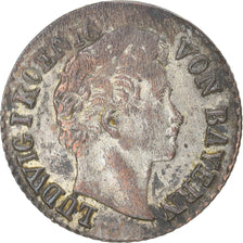 Monnaie, Etats allemands, BAVARIA, Ludwig I, Kreuzer, 1832, TTB, Argent, KM:746