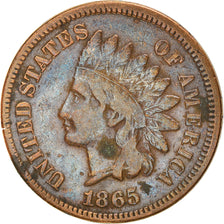Coin, United States, Indian Head Cent, Cent, 1865, U.S. Mint, Philadelphia