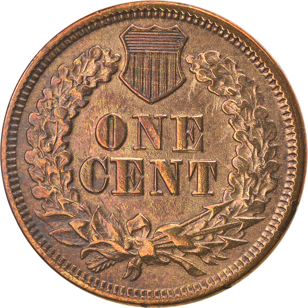 Coin, United States, Indian Head Cent, Cent, 1865, U.S. Mint, Philadelphia