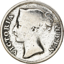 Coin, Straits Settlements, Victoria, 1/2 Cent, 1845, F(12-15), Copper, KM:2