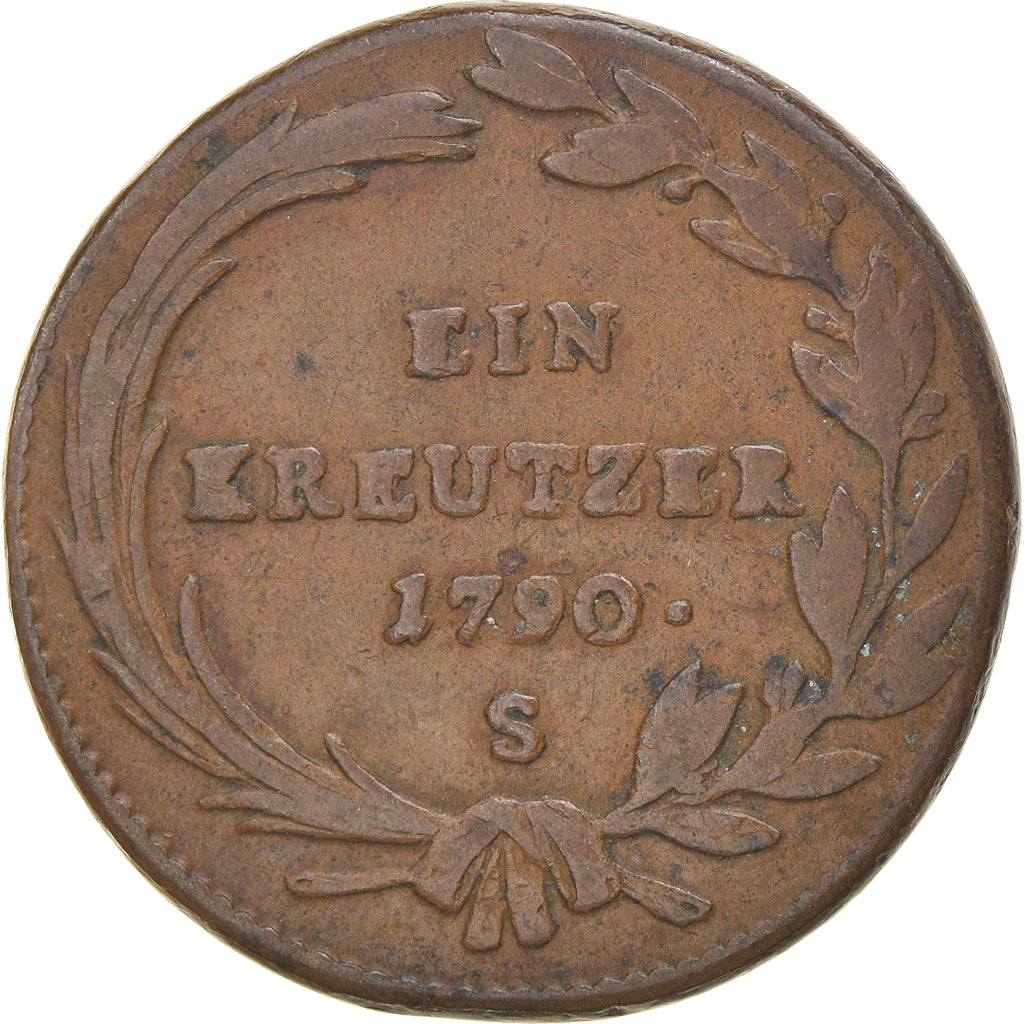Coin, Austria, Joseph II, Kreuzer, 1790, VF(20-25), Billon, KM:2056