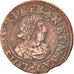 Moneta, Francia, Louis XIII, Double tournois, buste laurée et drapé, Double
