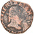 Moneta, Francja, Henri III, Double Tournois, 1587, Troyes, F(12-15), Miedź