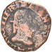 Coin, France, Henri III, Double Tournois, 1587, Troyes, F(12-15), Copper