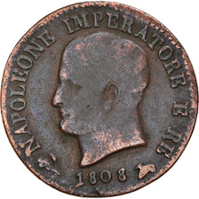 Munten, Italiaanse staten, KINGDOM OF NAPOLEON, Napoleon I, Centesimo, 1808