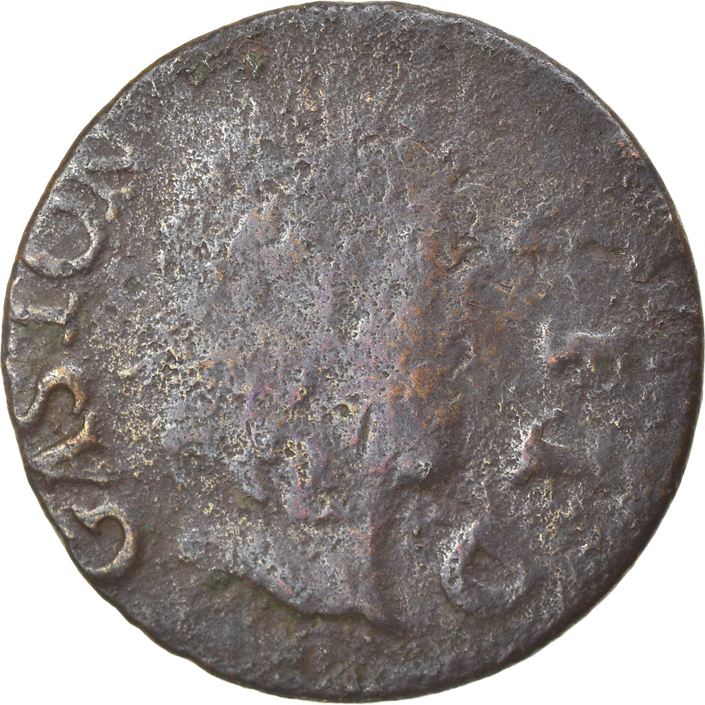 Munten, Frankrijk, DOMBES, Gaston van Orleans, Denier Tournois, 1652, Trévoux
