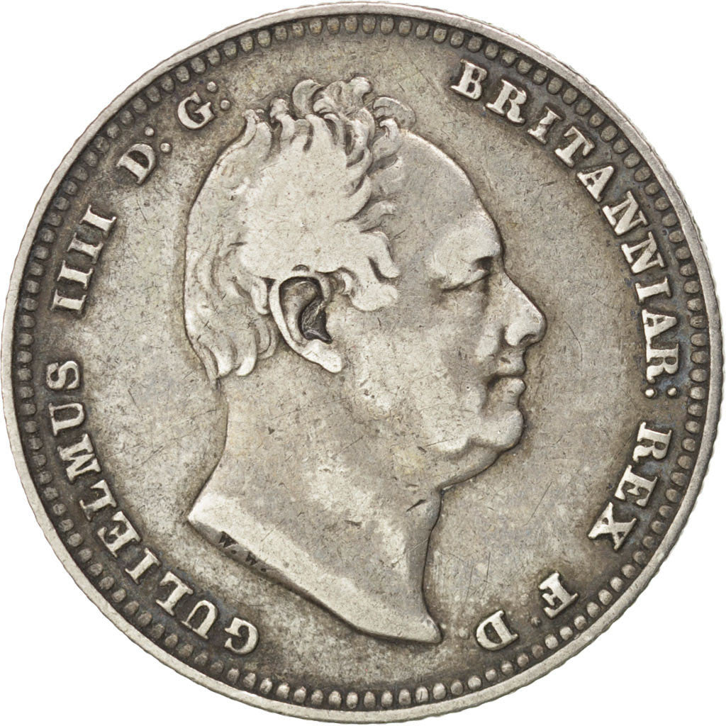 Coin, Great Britain, William IV, Shilling, 1834, VF(30-35), Silver, KM:713