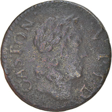 Moneta, Francia, DOMBES, Gaston d'Orléans, Denier Tournois, 1652, Trévoux, B