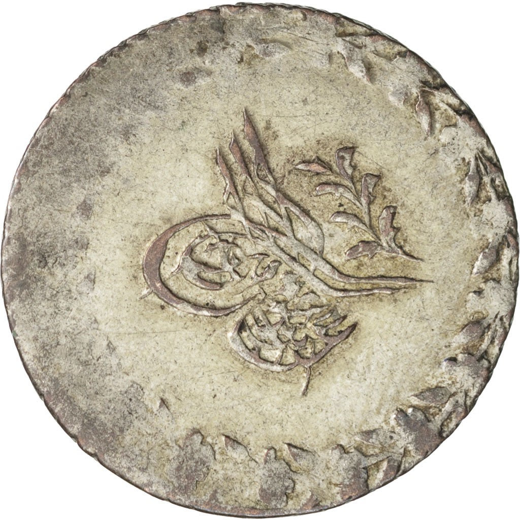 TURKEY, 20 Para, 1842, Qustantiniyah, KM #653, AU(55-58), Billon, 1.34