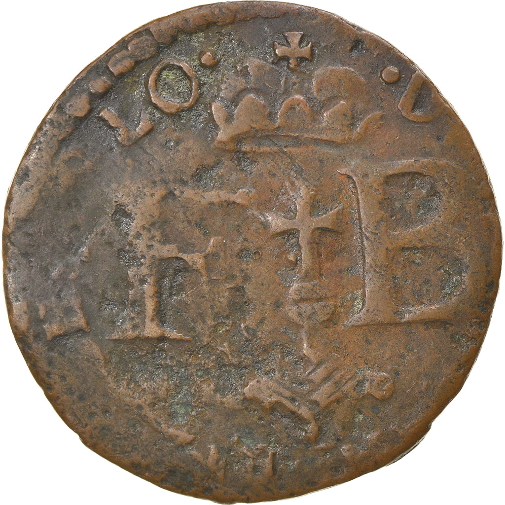 Coin, LIEGE, Ferdinand, Liard, 1643, Liege, VF(20-25), Copper, KM:37