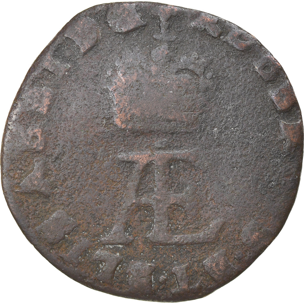 Coin, Spanish Netherlands, Flanders, Albert & Isabella, 2 Denier, 8 Mites, 1615