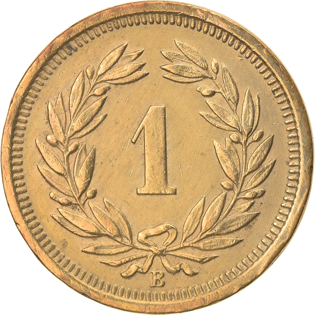 Coin, Switzerland, Rappen, 1917, Bern, EF(40-45), Bronze, KM:3.2