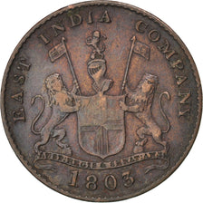 INDIA - BRITANNICA, MADRAS PRESIDENCY, 5 Cash, 1 Falus, 1803, Birmingham, BB,...