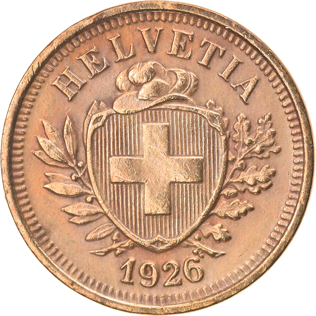 Moneta, Svizzera, Rappen, 1926, Bern, BB, Bronzo, KM:3.2