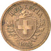 Coin, Switzerland, Rappen, 1928, Bern, EF(40-45), Bronze, KM:3.2