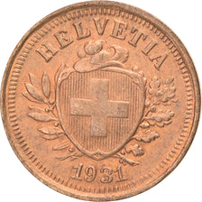 Moneta, Svizzera, Rappen, 1931, Bern, BB+, Bronzo, KM:3.2