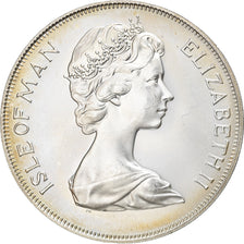Coin, Isle of Man, Elizabeth II, 25 Pence, 1975, Pobjoy Mint, MS(63), Silver