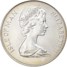 Coin, Isle of Man, Elizabeth II, 25 Pence, 1975, Pobjoy Mint, MS(63), Silver