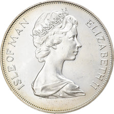 Coin, Isle of Man, Elizabeth II, 25 Pence, 1975, Pobjoy Mint, MS(63), Silver