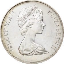 Coin, Isle of Man, Elizabeth II, 25 Pence, 1975, Pobjoy Mint, MS(63), Silver
