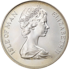 Coin, Isle of Man, Elizabeth II, 25 Pence, 1975, Pobjoy Mint, MS(63), Silver