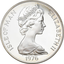 Coin, Isle of Man, Elizabeth II, Crown, 1976, Pobjoy Mint, MS(65-70), Silver