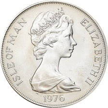 Münze, Isle of Man, Elizabeth II, Crown, 1976, Pobjoy Mint, UNZ, Silber, KM:38a