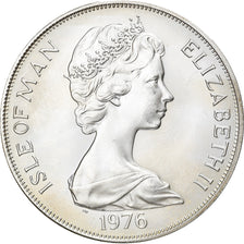 Coin, Isle of Man, Elizabeth II, Crown, 1976, Pobjoy Mint, MS(63), Silver