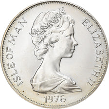 Coin, Isle of Man, Elizabeth II, Crown, 1976, Pobjoy Mint, MS(63), Silver