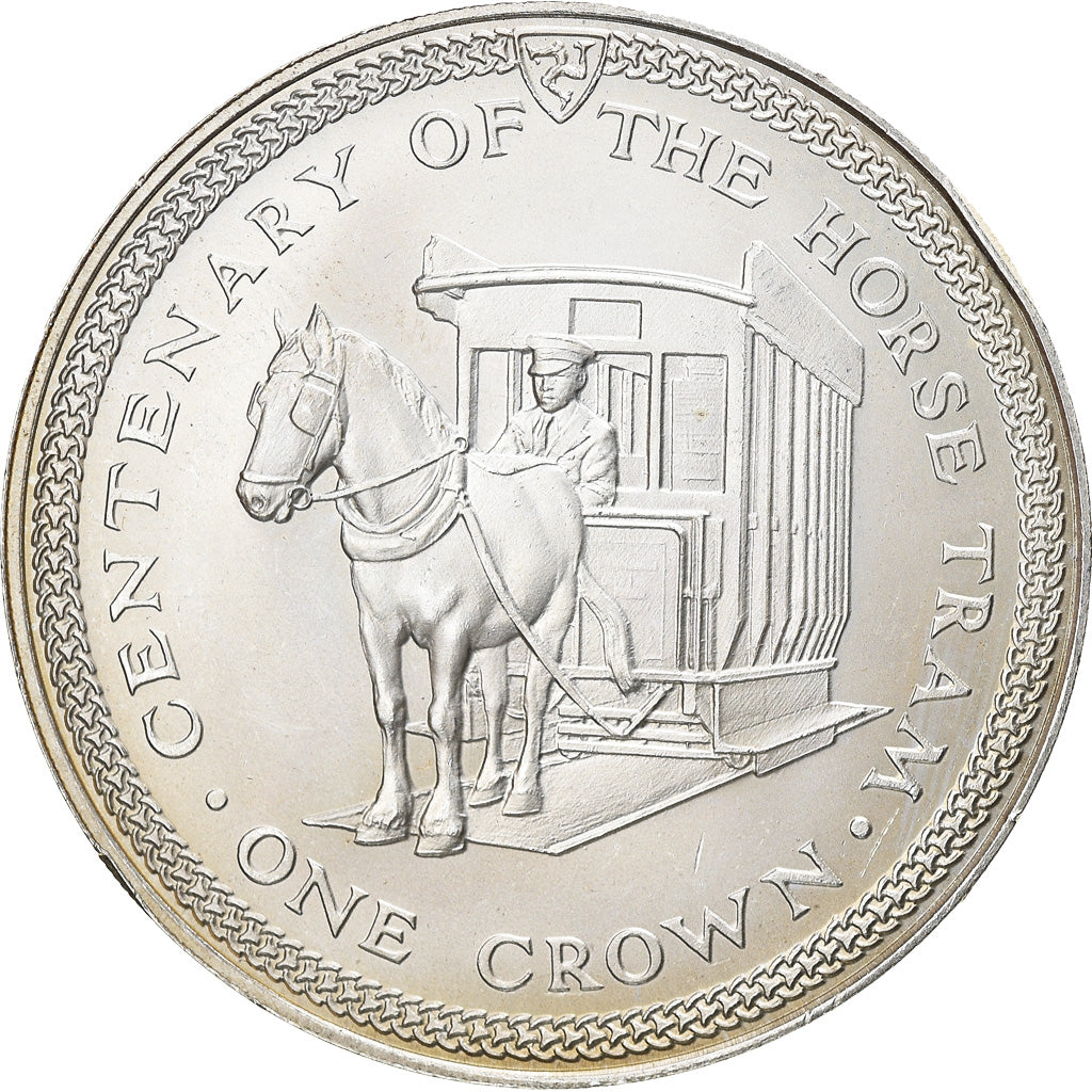 Monnaie, Isle of Man, Elizabeth II, Crown, 1976, Pobjoy Mint, SPL, Argent