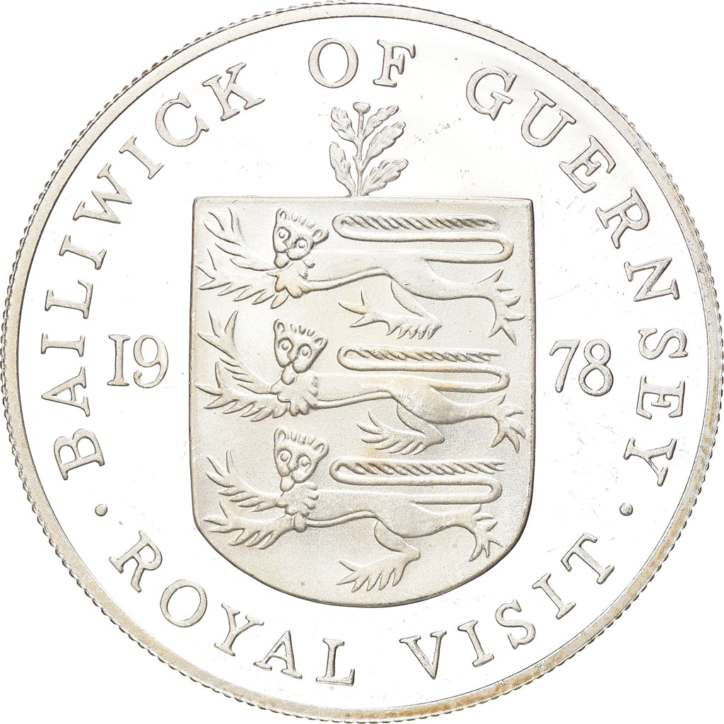 Münze, Guernsey, Elizabeth II, 25 Pence, 1978, STGL, Silber, KM:32a