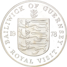 Münze, Guernsey, Elizabeth II, 25 Pence, 1978, STGL, Silber, KM:32a
